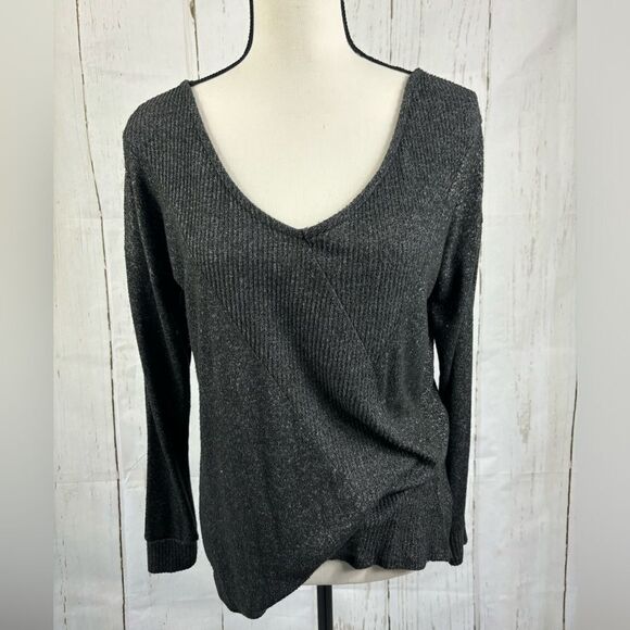 ‼️final must bundle‼️ Peyton Primrose Comfy Thin Knit Pullovert Gray Charcoal - Picture 1 of 5